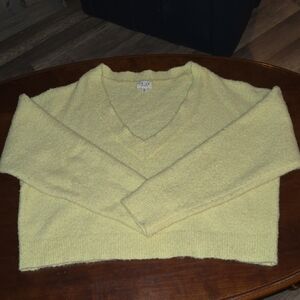 Le Lis Light Yellow V-Neck Sweater